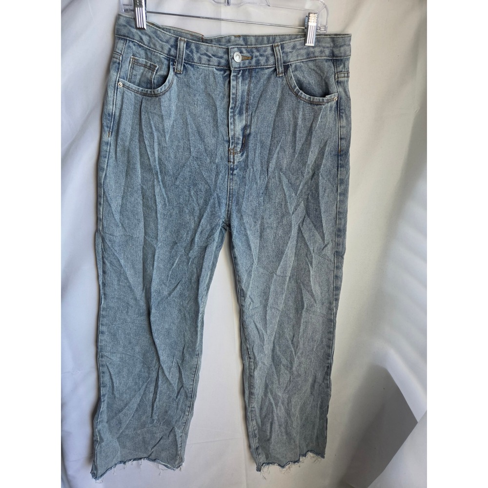 BP. Straight Jeans Womens Blue Light Wash Straight High Rise Straight